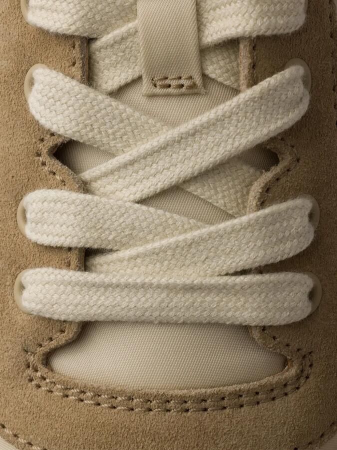 Prada Downtown sneakers met suède vlakken Beige - Foto 3