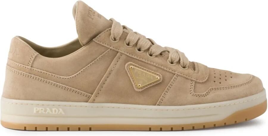 Prada Downtown suède sneakers Beige