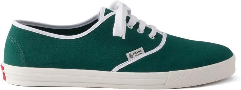 Prada Drill stof sneakers Groen