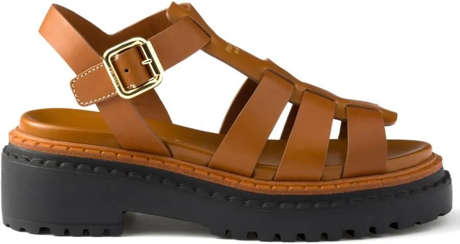 Prada Fisherman sandalen Bruin