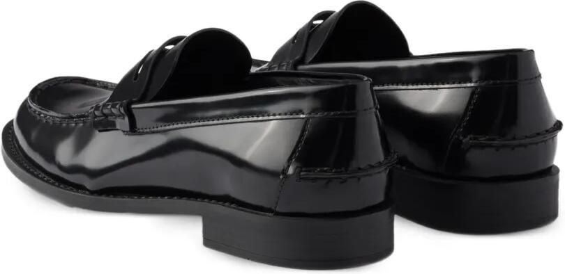Prada Geborstelde leren sneakers Zwart - Foto 3