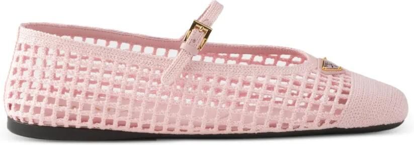 Prada Gehaakte ballerina's Roze