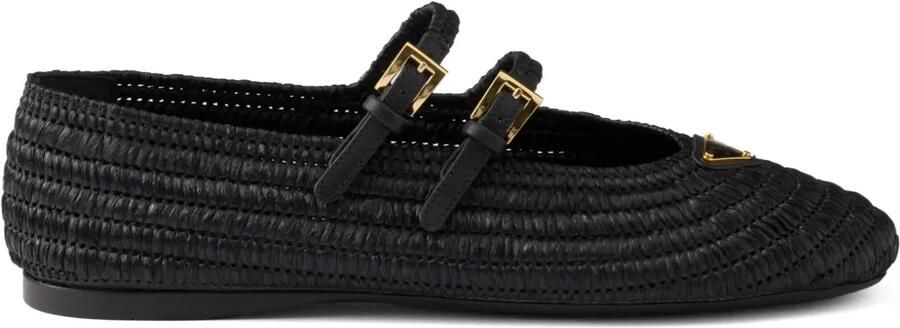 Prada Gehaakte ballerina's Zwart