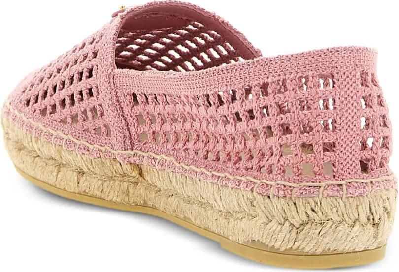 Prada Gehaakte espadrilles met logoplakkaat Roze - Foto 3