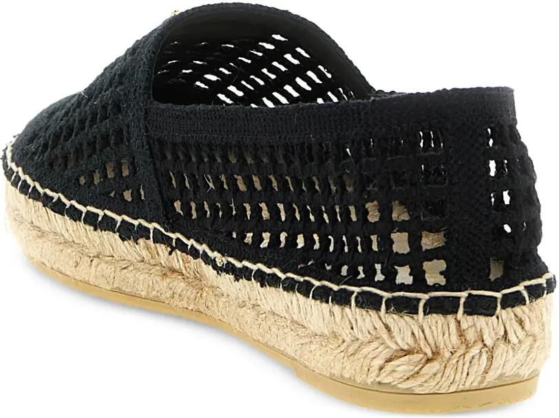 Prada Gehaakte espadrilles met logoplakkaat Zwart - Foto 2