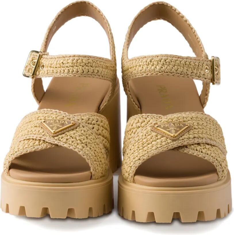 Prada Gehaakte sandalen Beige - Foto 2