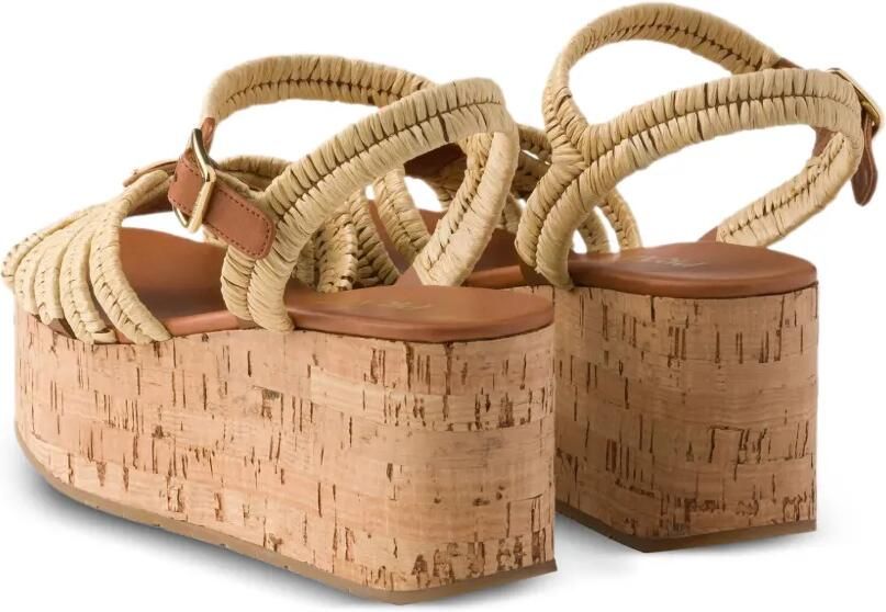 Prada Gehaakte sandalen met plateauzool Beige - Foto 5
