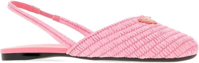 Prada gehaakte slingback ballerina's Roze - Foto 2