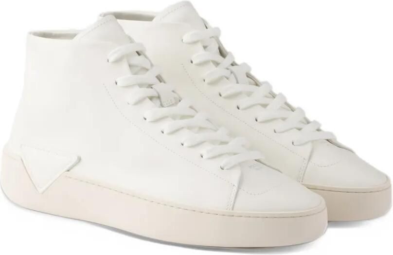 Prada high-top leather sneakers Wit - Foto 4