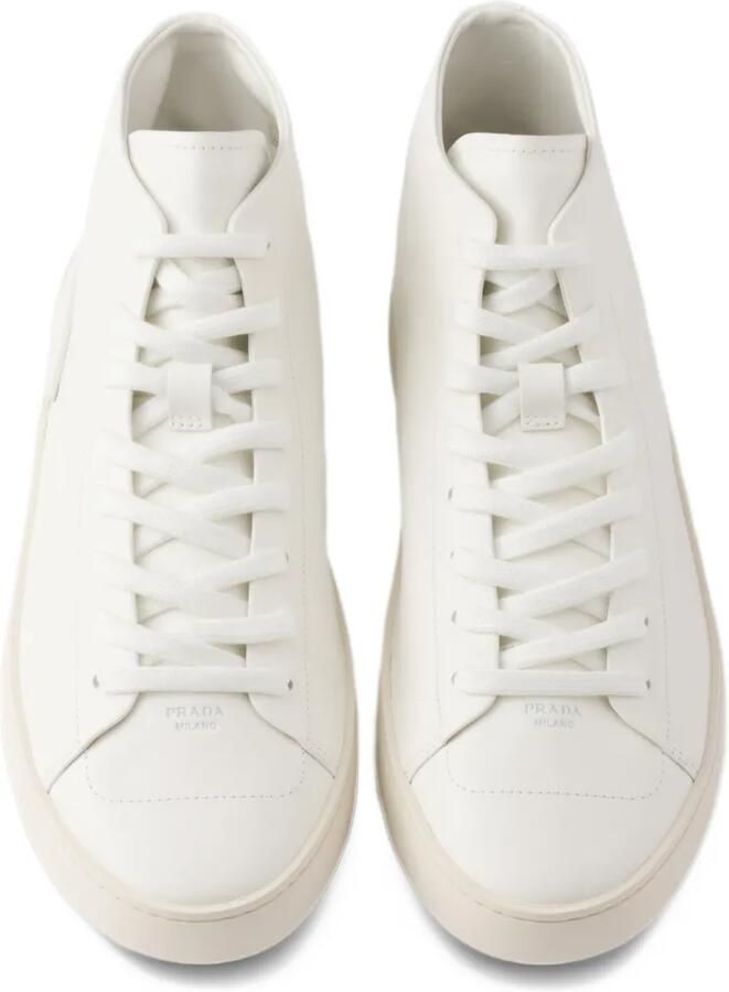 Prada high-top leather sneakers Wit - Foto 3
