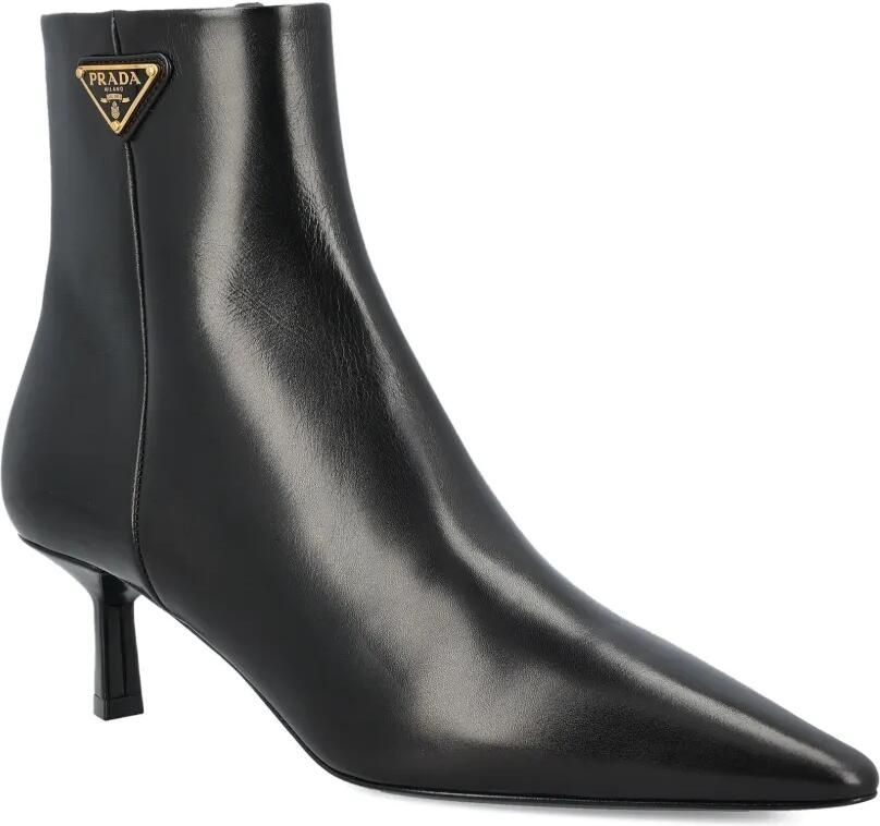 Prada Laarzen met puntige neus en logo Zwart - Foto 4