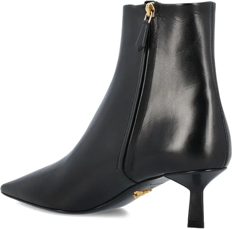 Prada Laarzen met puntige neus en logo Zwart - Foto 3