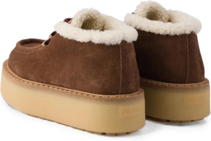Prada Laarzen met ronde neus Bruin