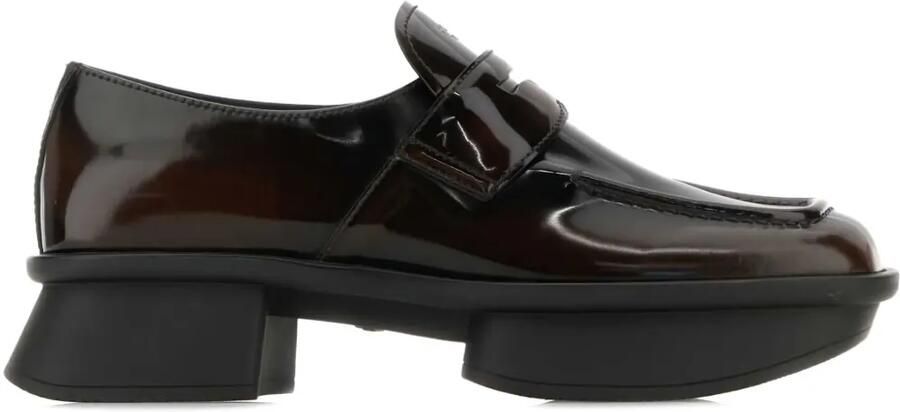 Prada Lakleren loafers Bruin