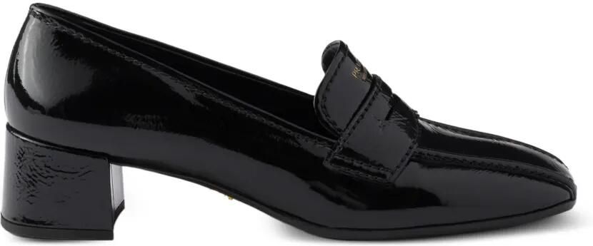 Prada Lakleren loafers Zwart