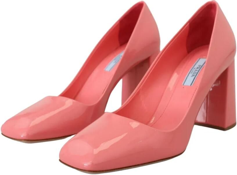 Prada Lakleren pumps Roze - Foto 4
