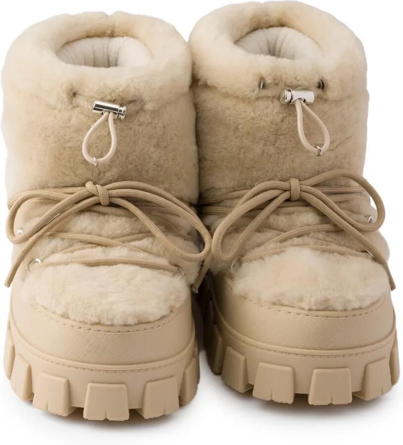 Prada Lammy après-ski laarzen Beige - Foto 2