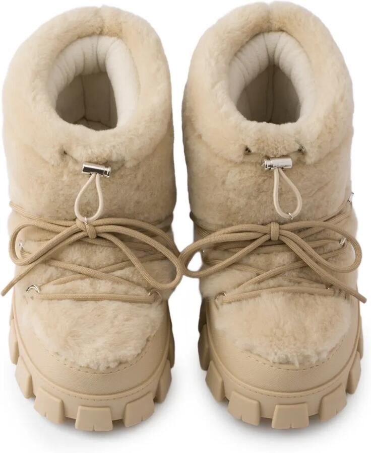 Prada Lammy après-ski laarzen Beige - Foto 3