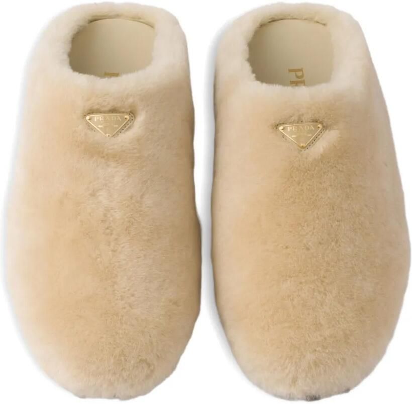 Prada Lammy muiltjes Beige - Foto 2