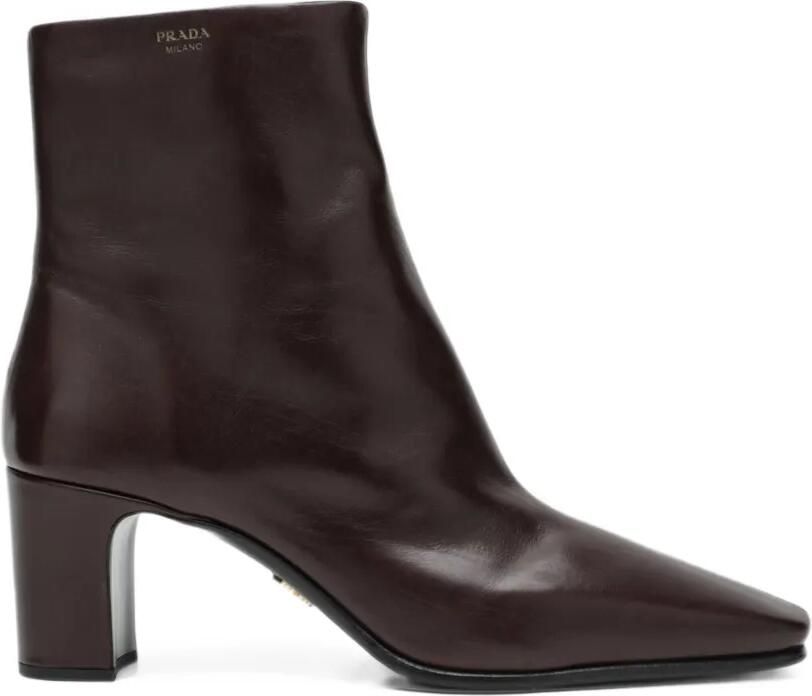 Prada leather booties Bruin