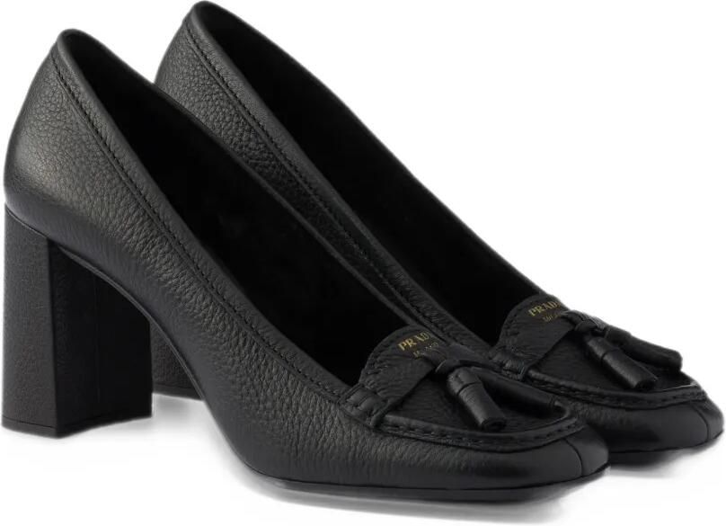 Prada leather heeled pumps Zwart - Foto 4
