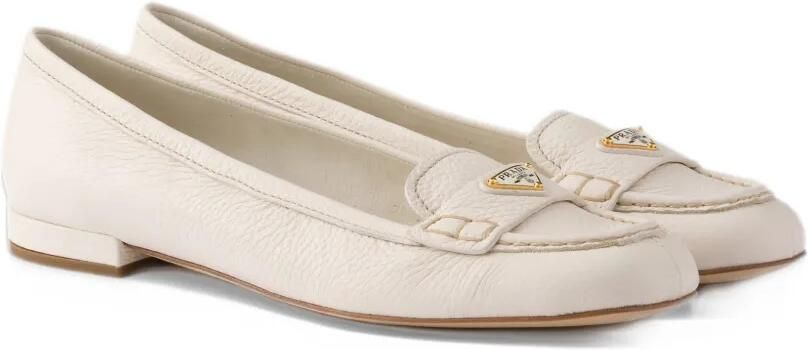 Prada leather loafers Beige - Foto 4