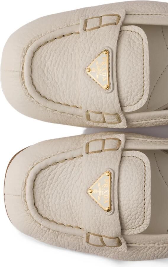 Prada leather loafers Beige - Foto 5