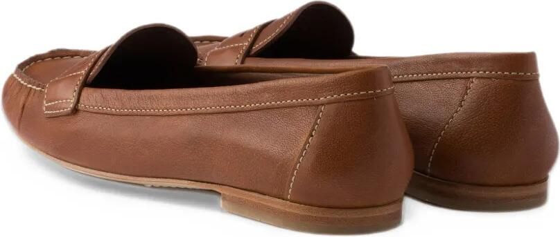 Prada leather loafers Bruin - Foto 4
