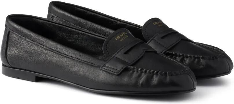Prada leather loafers Zwart - Foto 5