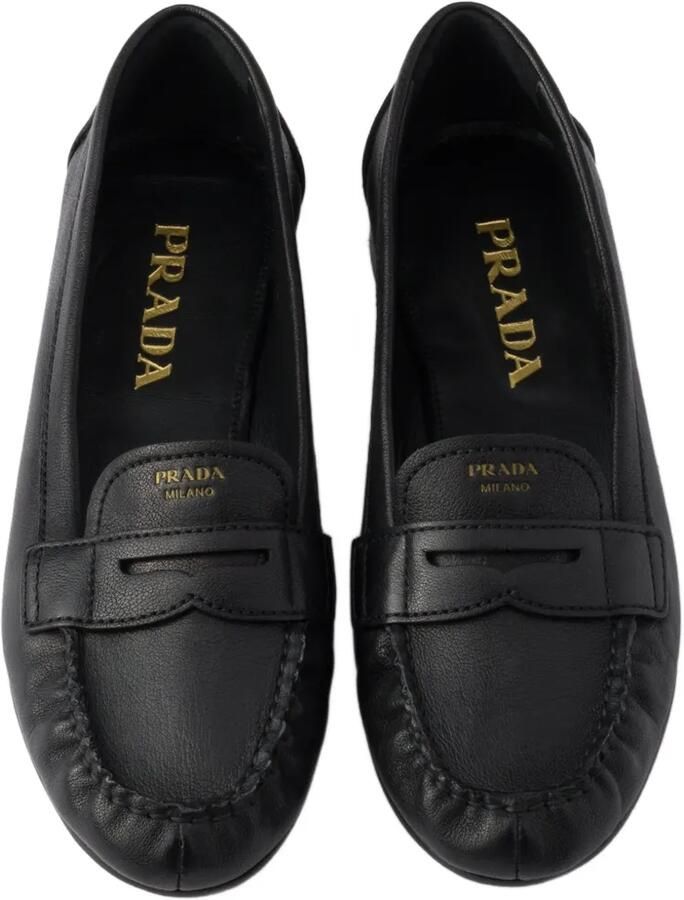 Prada leather loafers Zwart - Foto 3