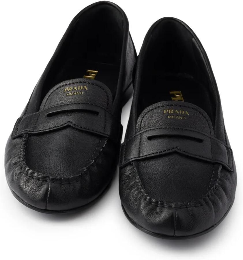 Prada leather loafers Zwart - Foto 2