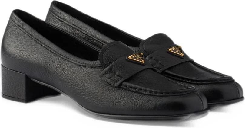 Prada leather loafers Zwart - Foto 3