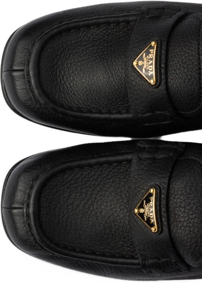 Prada leather loafers Zwart - Foto 2