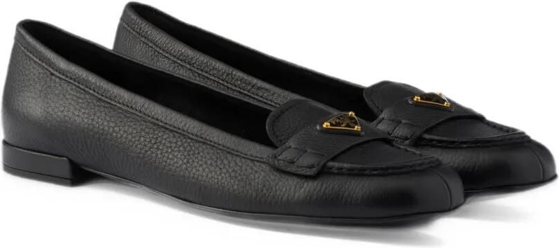 Prada leather loafers Zwart - Foto 5