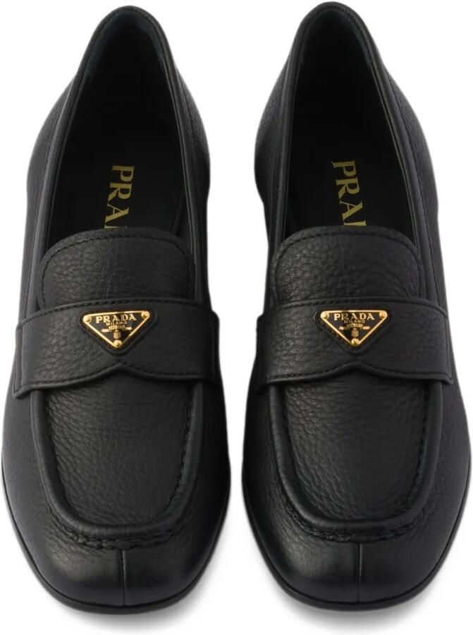 Prada leather loafers Zwart - Foto 3