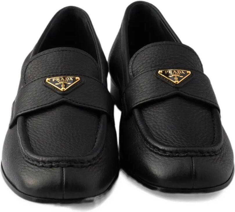 Prada leather loafers Zwart - Foto 4