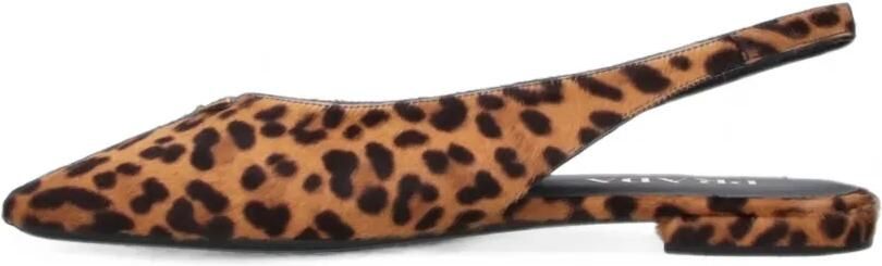 Prada Leren ballerina's met print Bruin - Foto 5