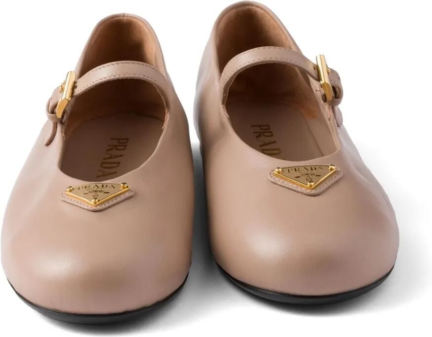 Prada Leren ballerina's Roze - Foto 3