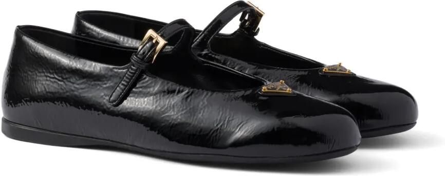 Prada Leren ballerina's Zwart - Foto 5