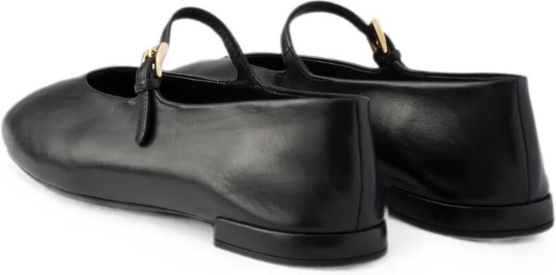 Prada Leren ballerina's Zwart - Foto 4