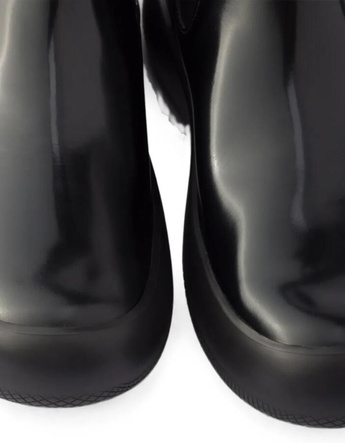 Prada Leren Chelsea boots Zwart - Foto 2