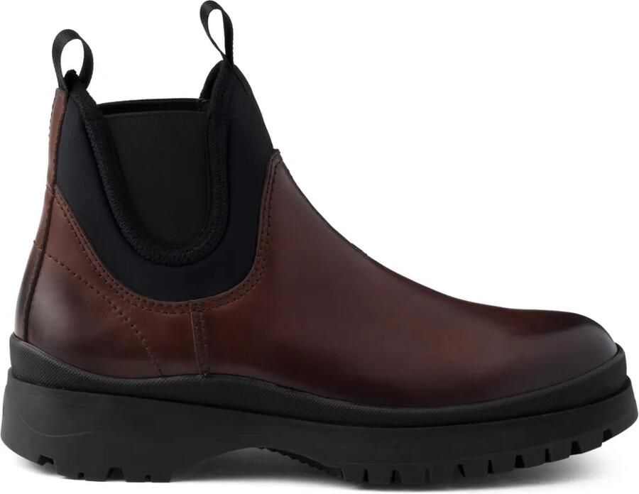 Prada Leren Chelsea laarzen Bruin