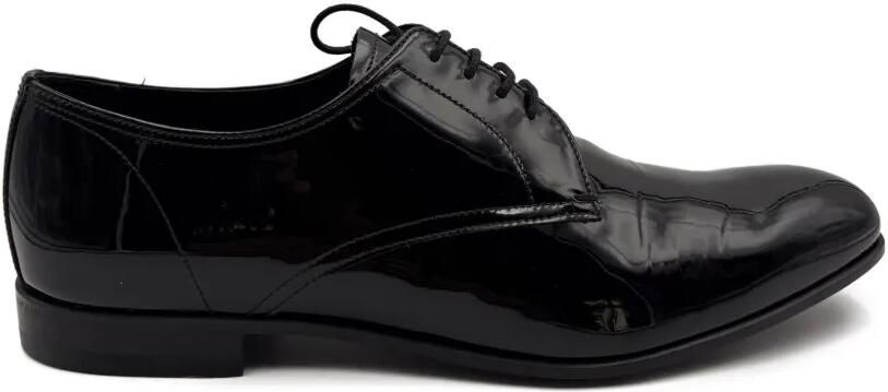 Prada Leren derby schoenen Zwart