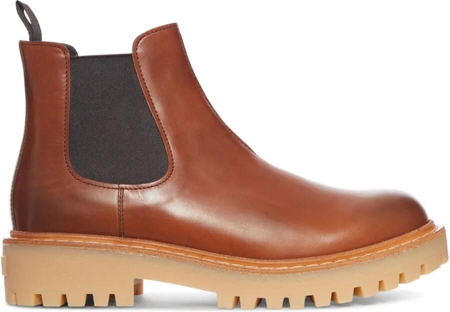 Prada Leren enkellaarzen Bruin