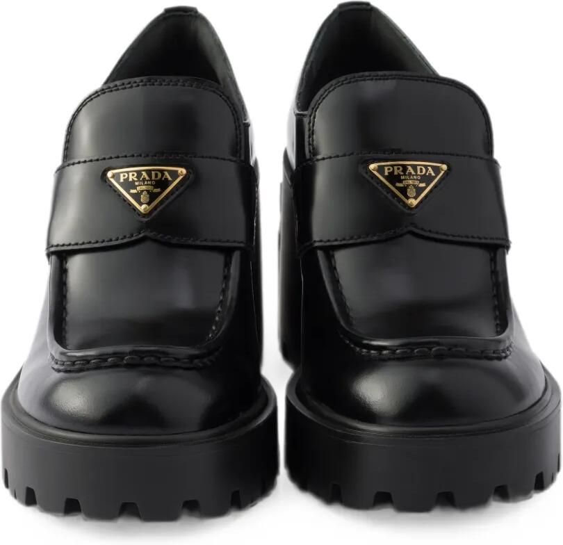 Prada Leren enkellaarzen Zwart - Foto 2