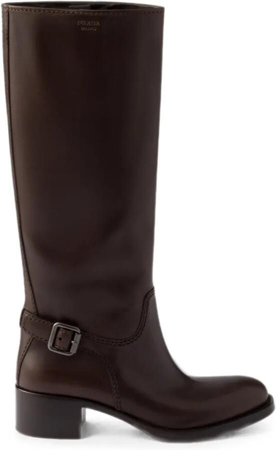 Prada Leren laarzen Bruin - Foto 2