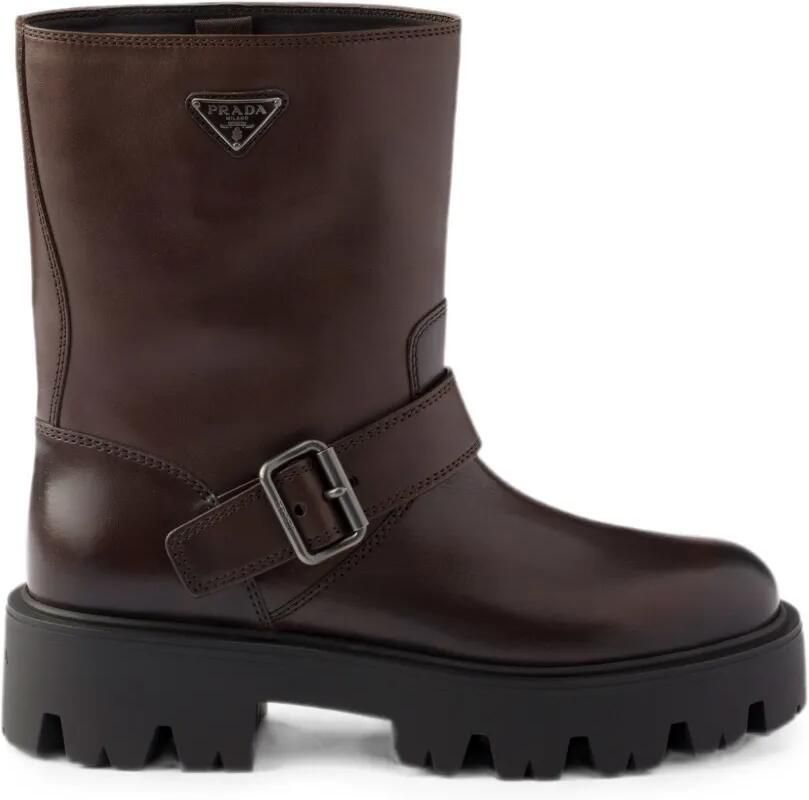 Prada Leren laarzen Bruin