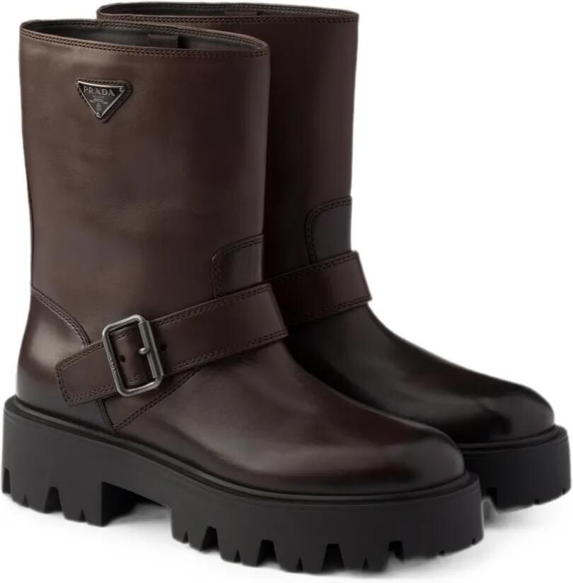 Prada Leren laarzen Bruin - Foto 3