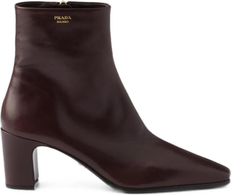 Prada Leren laarzen Bruin