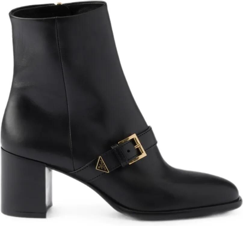 Prada Leren laarzen Zwart